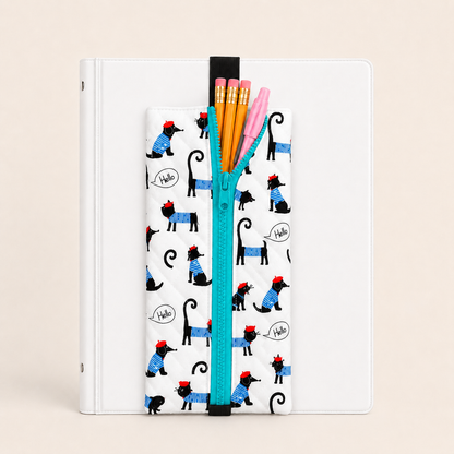 Étui à crayons avec élastique intégré – Pour agenda ou cartable