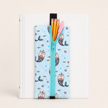 Étui à crayons avec élastique intégré – Pour agenda ou cartable