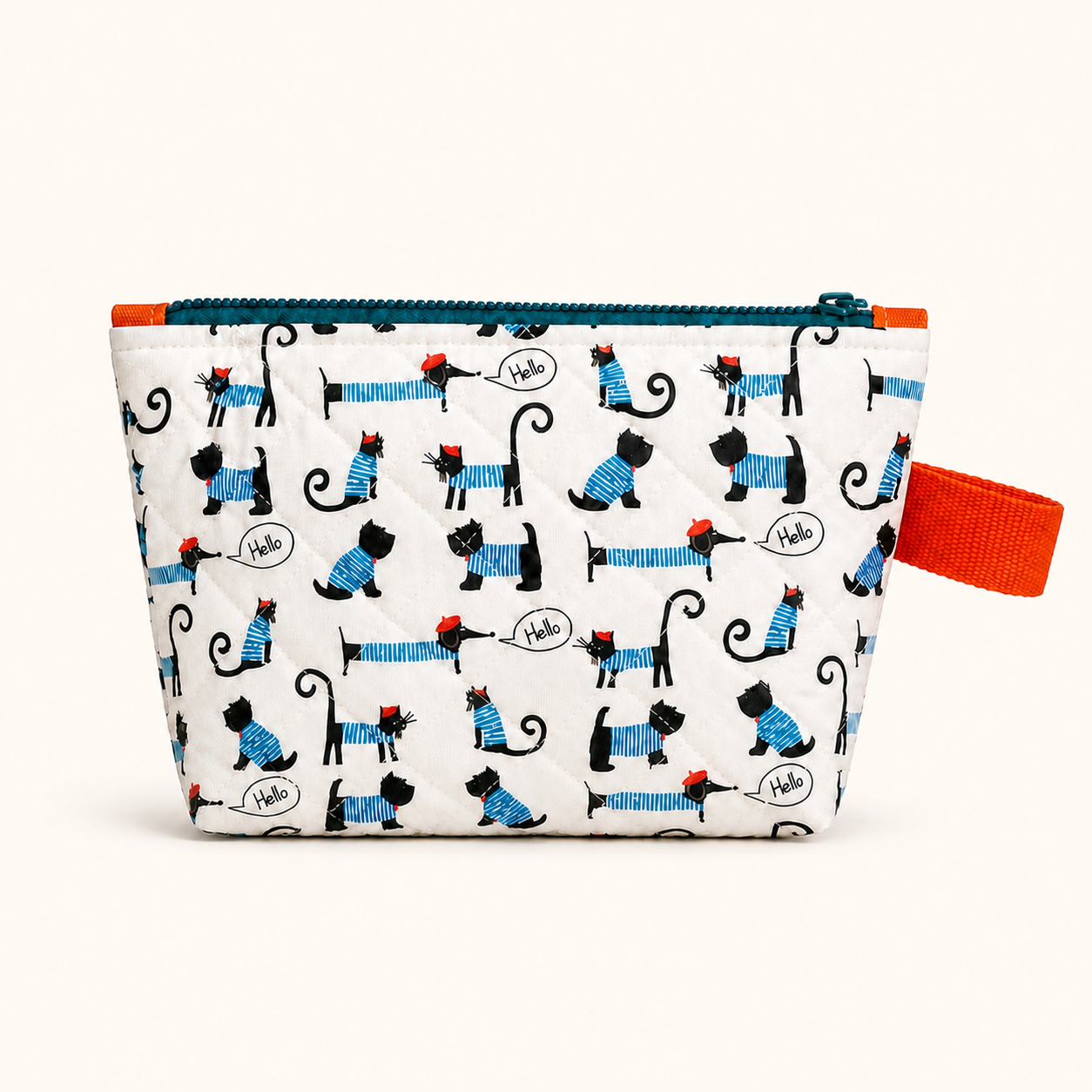 Sac à collation isolé fait main – Motifs colorés pour enfants