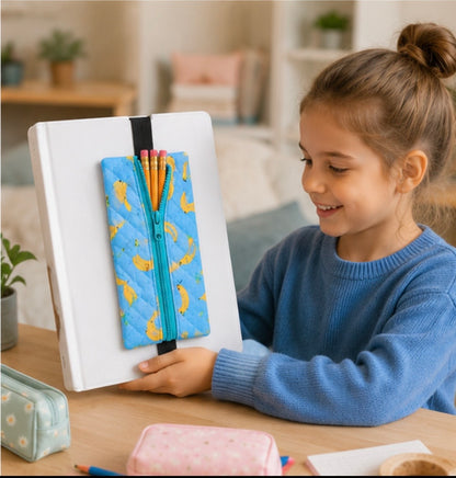 Étui à crayons avec élastique intégré – Pour agenda ou cartable