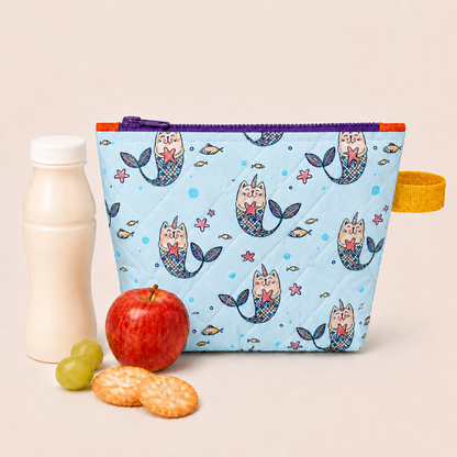 Sac à collation isolé fait main – Motifs colorés pour enfants