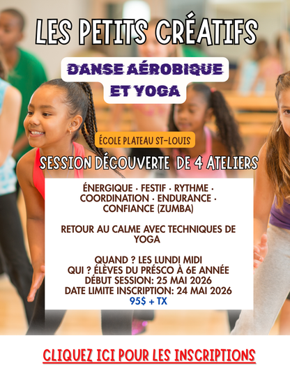 ÉCOLE PLATEAU ST-LOUIS | SESSION DÉCOUVERTE | -  Préscolaire à 6e année
