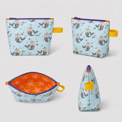 Sac à collation isolé fait main – Motifs colorés pour enfants