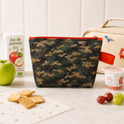 Sac à collation isolé fait main – Motifs colorés pour enfants